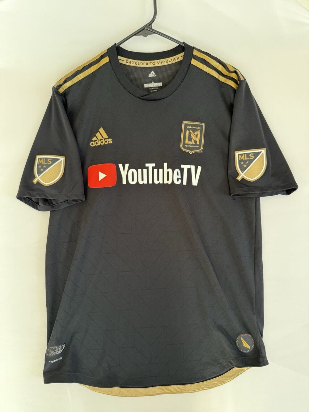 LAFC 2018 Adidas YouTube TV Home Jersey Men’s L A115